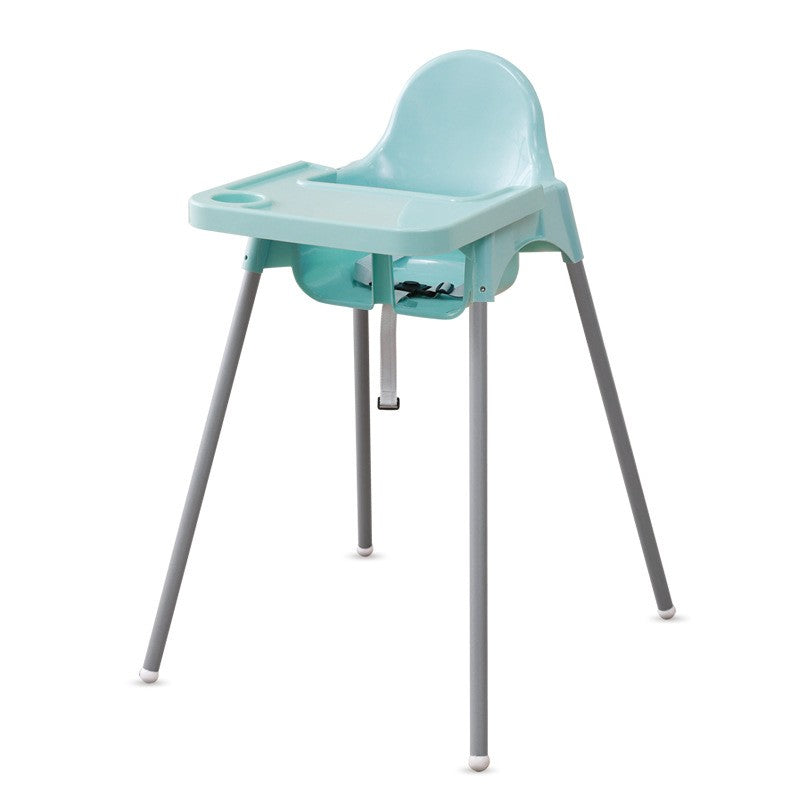 Scaun de Masa pentru Bebelusi si Copii, Tava Detasabila si Centura Siguranta, Metal si Plastic, 6-36 Luni, 63 x 57 x 85 cm, Albastru