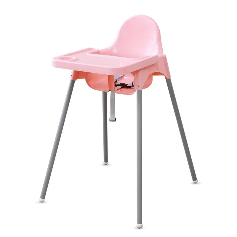 Scaun de Masă pentru Bebeluşi și Copii, Tavă Detașabilă și Centură de Siguranță, Plastic și Metal, 6-36 Luni, 63 x 57 x 85 cm, Roz