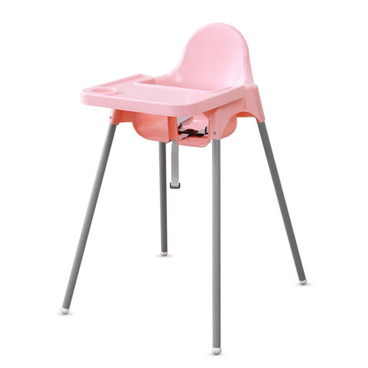 Scaun de Masă pentru Bebeluşi și Copii, Tavă Detașabilă și Centură de Siguranță, Plastic și Metal, 6-36 Luni, 63 x 57 x 85 cm, Roz