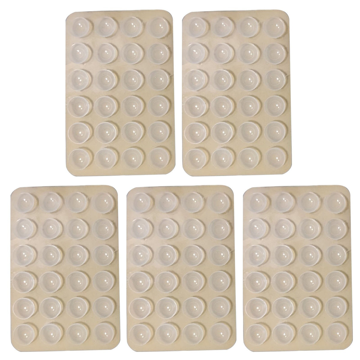 Suport Adeziv Universal pentru Telefon si Tableta, cu 24 Ventuze pentru Selfie si TikTok, din Silicon Ecologic, 8 x 5.5 x 1 cm, Transparent