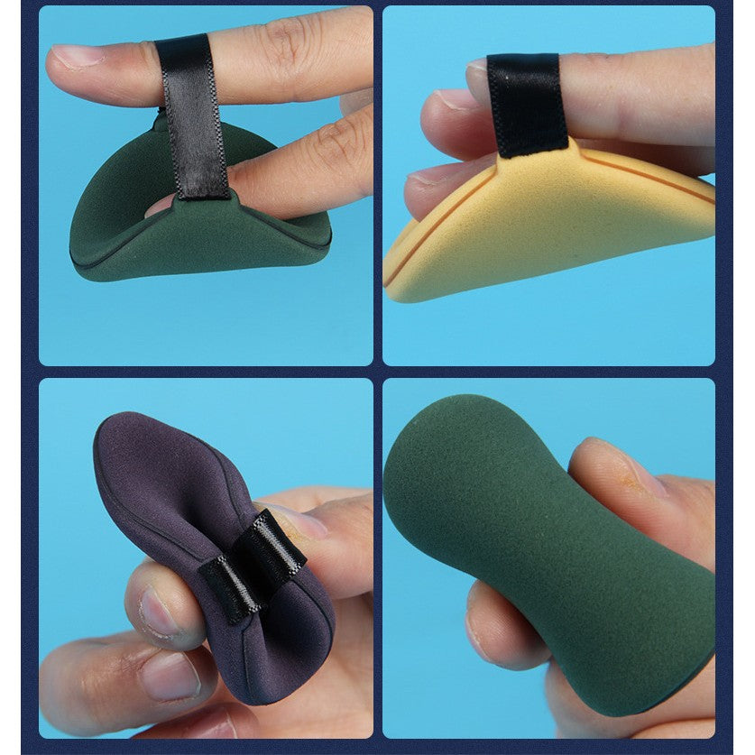 Set 7 Bureti Machiaj Powder Puff, Aplicatoare Reutilizabile pentru Fond de Ten si Pudra, Utilizare Umeda si Uscata, Forme Variate Triunghi, Rotund si Picatura, Multicolor