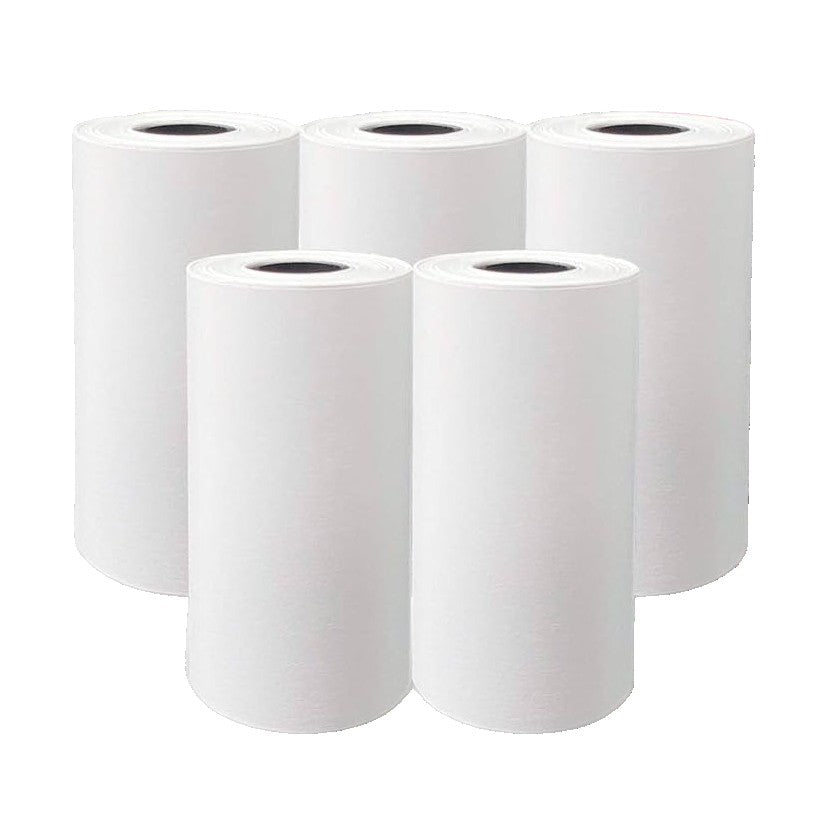 Set 5 Role Hartie Termica pentru Mini Imprimanta Foto Portabila, Hartie Imprimare Instant Calitate Superioara, Alb, 5 Bucati