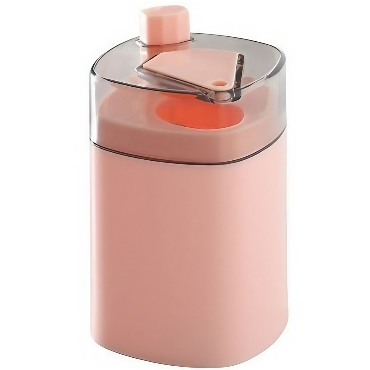 Suport Scobitori Automat cu Buton si Capac, Dispenser Igienic pentru Masa, Plastic PP, 9.5x6 cm, Roz