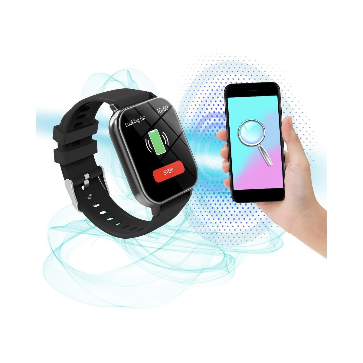 Ceas Smartwatch H15, Apeluri Bluetooth, Monitorizare Puls si Oxigen, Ecran 1.81 inch, Siri, Aliaj Zinc, Negru