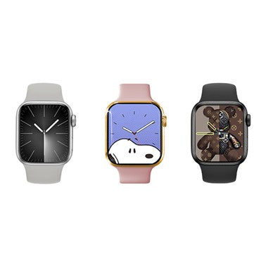 Ceas Smartwatch Editia 9, Apeluri Bluetooth, Incarcare Wireless, NFC, Puls, Ecran 2.01 inch, Curea Silicon, Gri