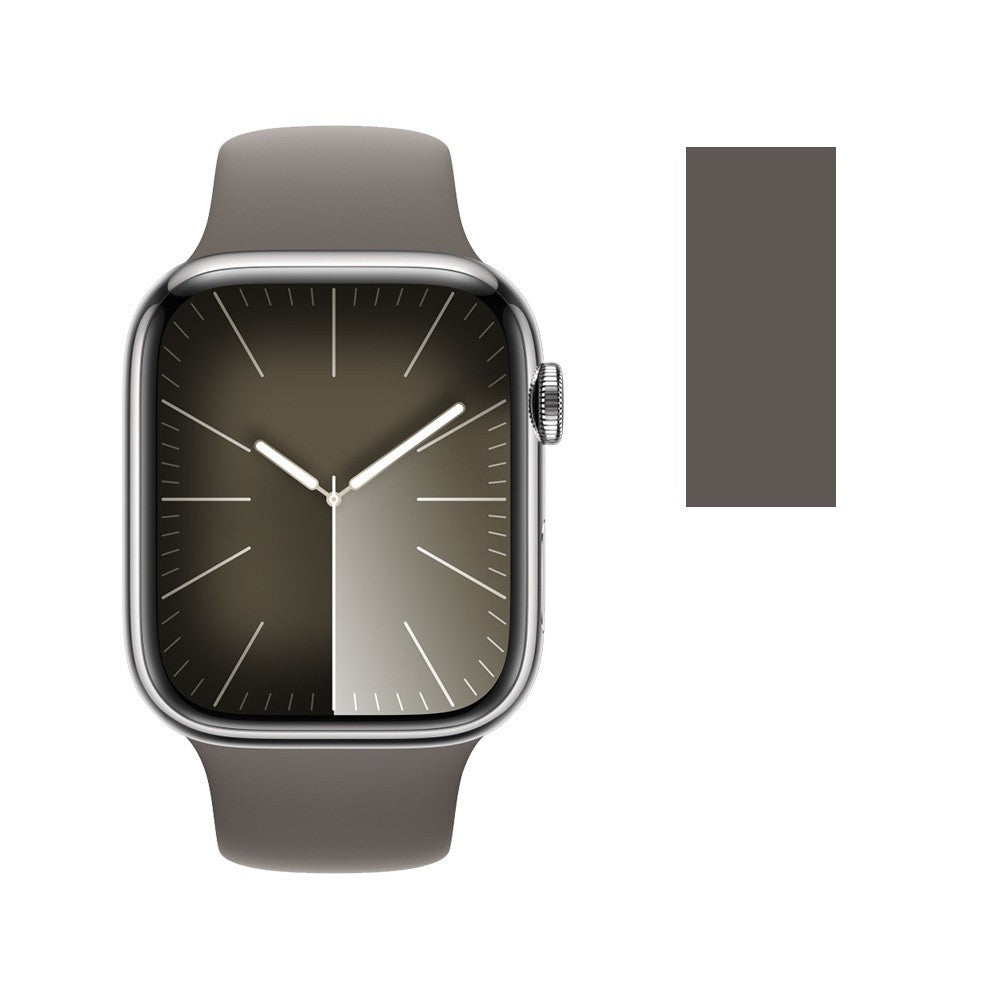 Ceas Smartwatch Editia 9, Apeluri Bluetooth, Incarcare Wireless, NFC, Puls, Ecran 2.01 inch, Curea Silicon, Gri