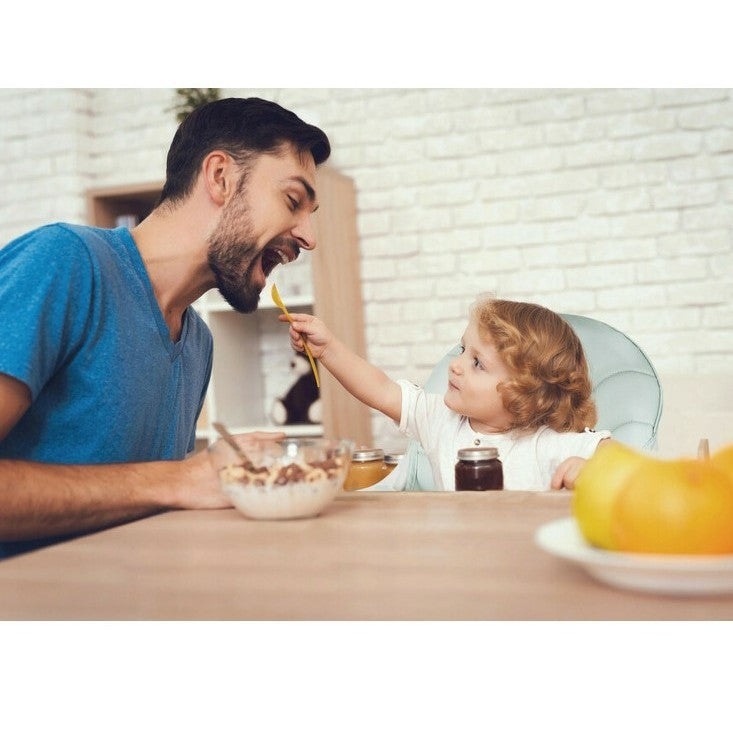 Scaun de Masa pentru Bebelusi si Copii, Telescopic si Pliabil, Roti cu Blocare, Masuta si Suport Picioare Reglabile, Piele Ecologica, Cos Depozitare, 97x73x65 cm, Verde