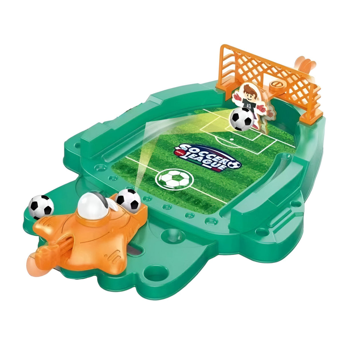 Joc de Masa Mini Fotbal Interactiv pentru Copii, Board Game Competitiv pentru Dezvoltarea Coordonarii, Material ABS Rezistent, Include Mingi si Figurine, 30x19.5x6.8 cm, Multicolor