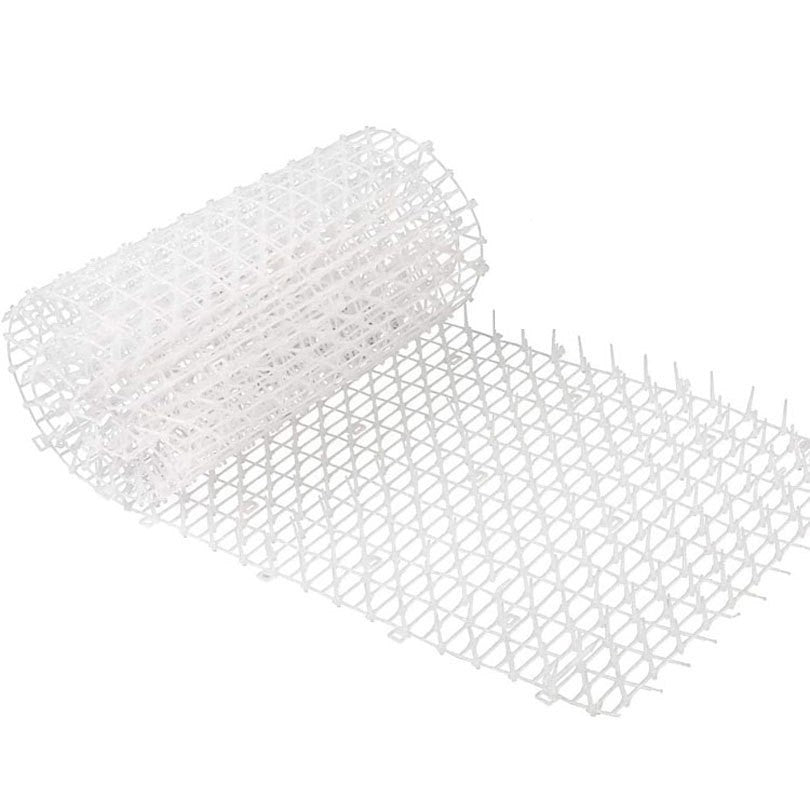 Plasa Protectoare Gradina, Covoras Anti-Pisici cu Tepi, Rola Repelenta pentru Animale de Companie, Plastic, 200 x 30 cm, Alb