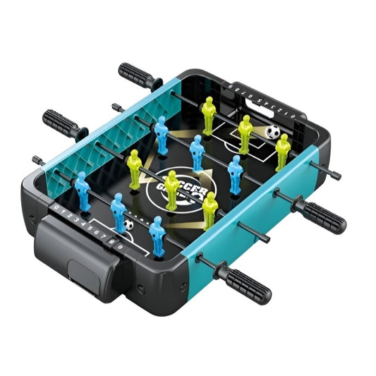 Masa de Fotbal de Masa pentru Copii si Adulti, 12 Jucatori si 4 Manere Ergonomice, Include 2 Mingi si Tabela de Scor, Material ABS Rezistent, Design Multicolor, 47.5x32x8.5 cm