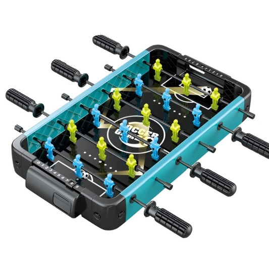 Masa de Fotbal pentru Copii si Adulti, Joc Fotbal de Masa cu 18 Jucatori, 6 Manere Ergonomice, Tablou Scor, 2 Mingi Incluse, Material ABS Rezistent, Design Multicolor, 49.8x26x6.6 cm