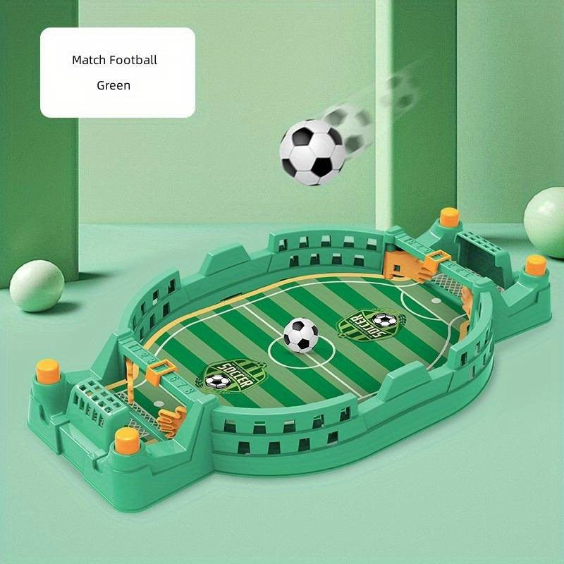 Joc Fotbal De Masa Interactiv Pentru Copii, Mini Masa De Fotbal Cu Tabela Scor Si 2 Mingi Incluse, Dezvoltare Abilitati Motrice, Plastic, 22.8x12x4 cm, Verde