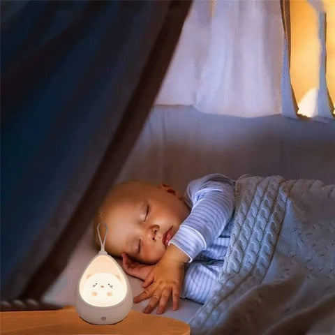 Lampa de Veghe pentru Copii cu Senzor de Miscare, Pisica Portabila, Silicon Non-Toxic si Plastic, Reincarcabila USB, 1200mAh, Alb