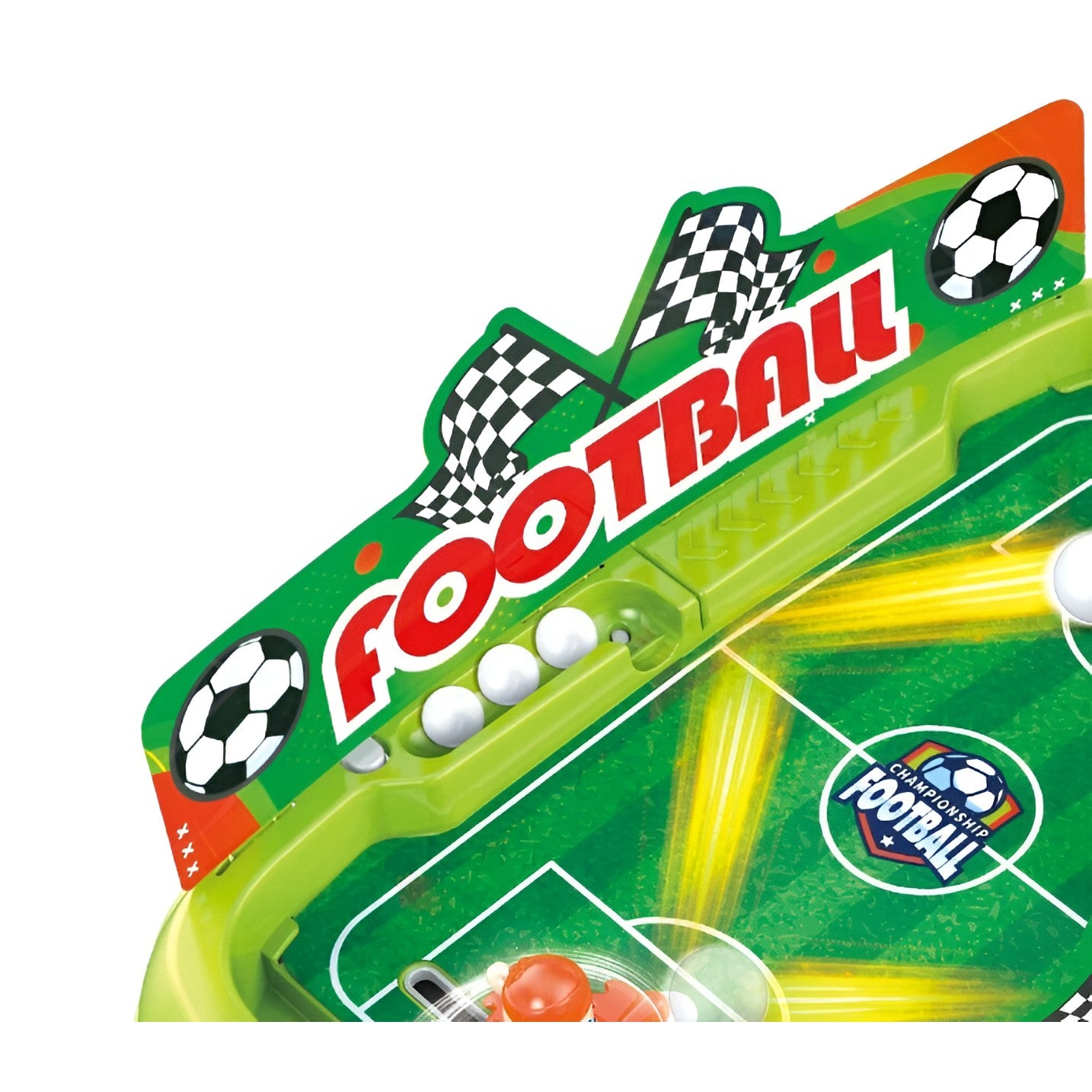 Joc de Masa Interactiv Fotbal pentru Copii, Football Battle Game cu Tabela Scor, Plastic ABS, 4 Mingi Incluse, 40.7x27x14.5 cm, Verde