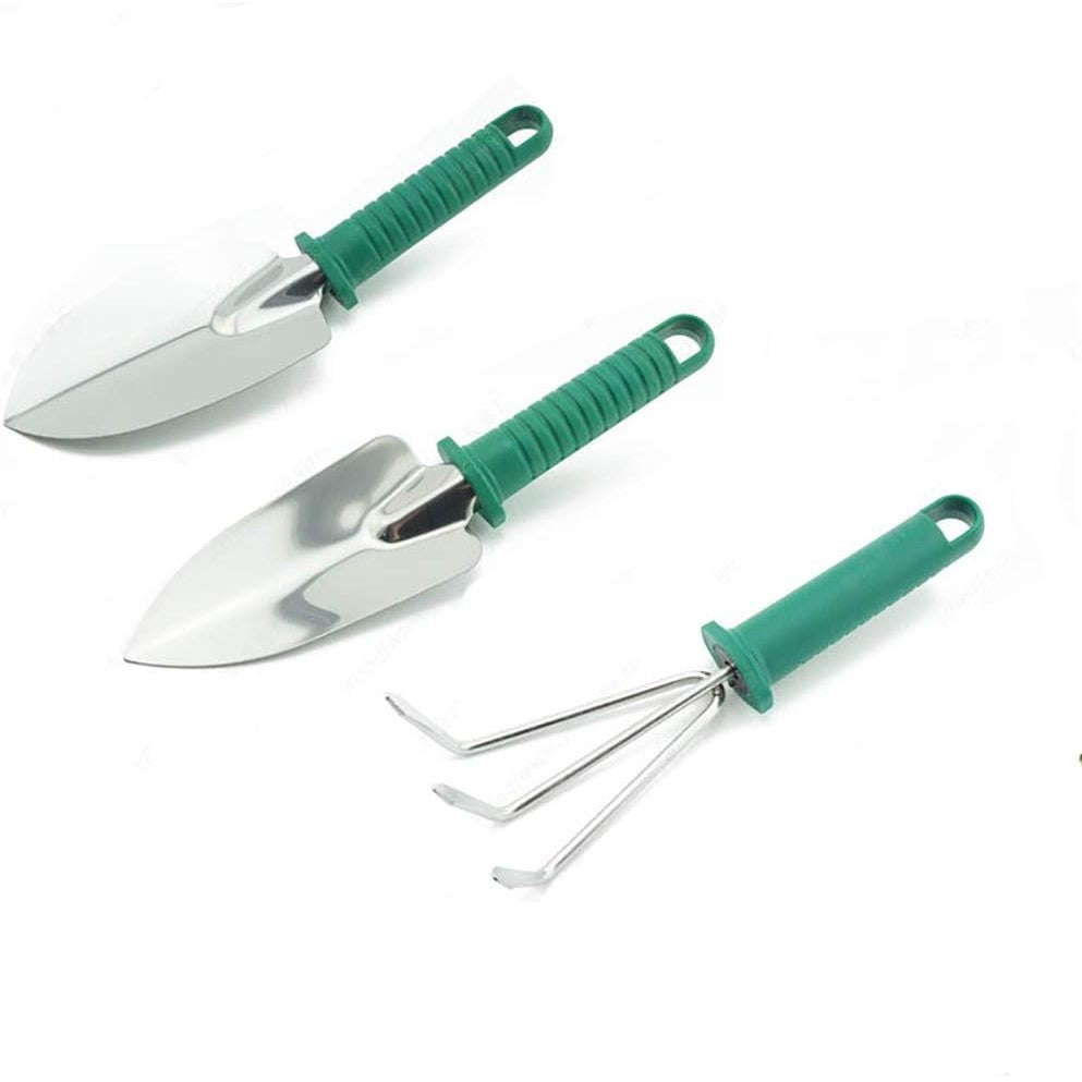 Set de Unelte pentru Grădinărit, Kit Complet pentru Plantare și Îngrijire Plante, Oțel Inoxidabil cu Mânere Ergonomice, Cutie Organizatoare Inclusă, 10 Piese, Portocaliu/Negru, 37x28x7 cm