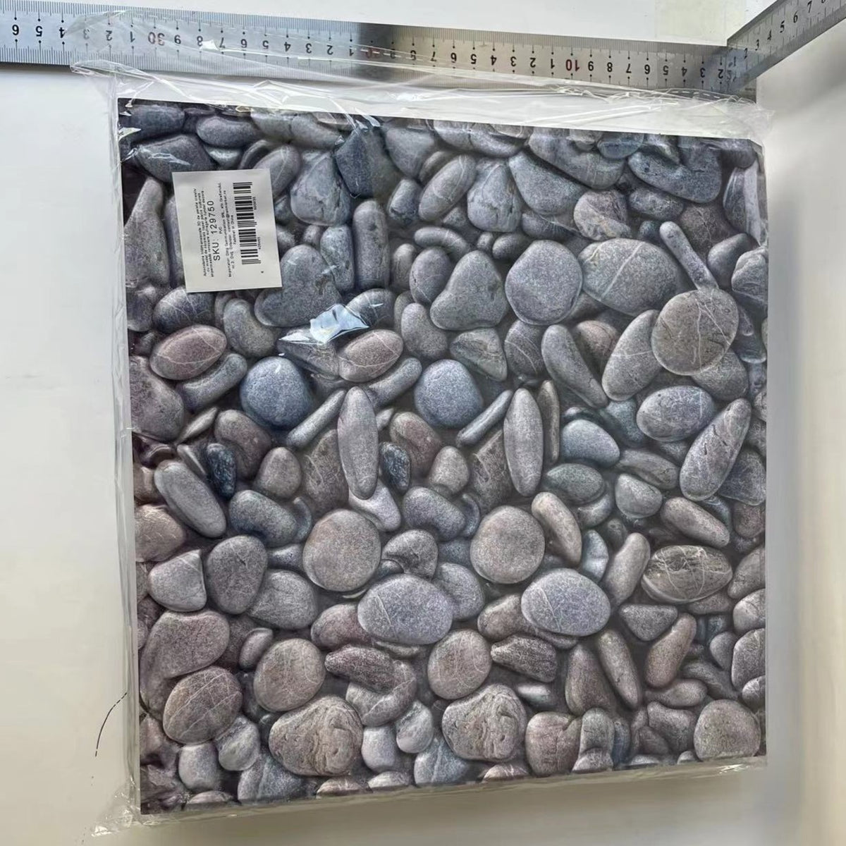 Set Tapet Autocolant 3D, Placi Autoadezive cu Aspect de Piatra Naturala, Panouri de Perete Impermeabile, Design Tridimensional, PVC, 30x30 cm, 10 Bucati, Gri