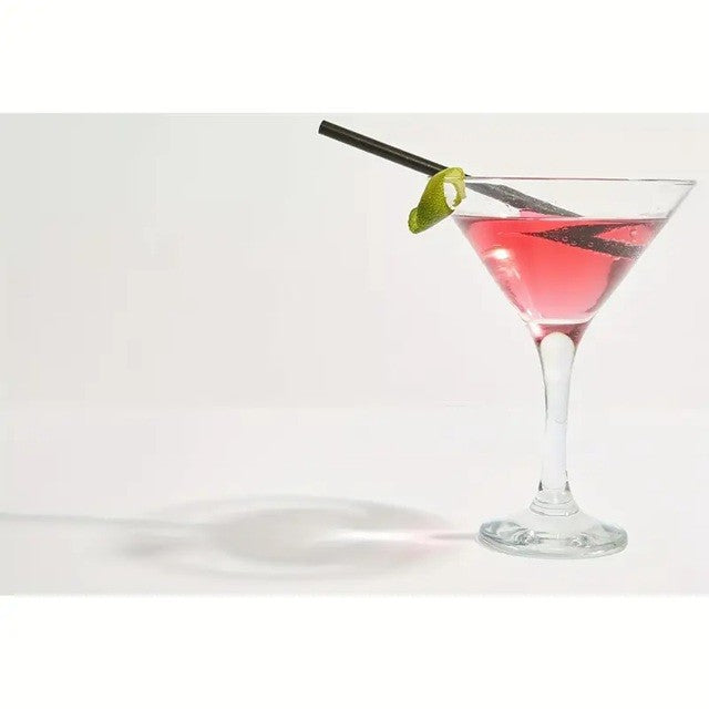 Set 100 Paie din Hartie Biodegradabila, Paie Ecologice pentru Cocktail si Sucuri, Model Uni, 20 cm, Negru