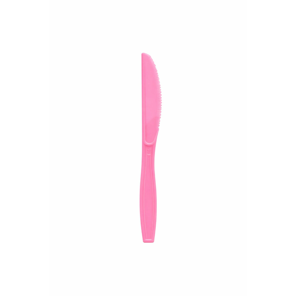 Set Cutite Unica Folosinta pentru Petreceri si Catering, Design Ergonomic, Plastic Rezistent, 17 x 1.6 cm, Roz, 10 Bucati