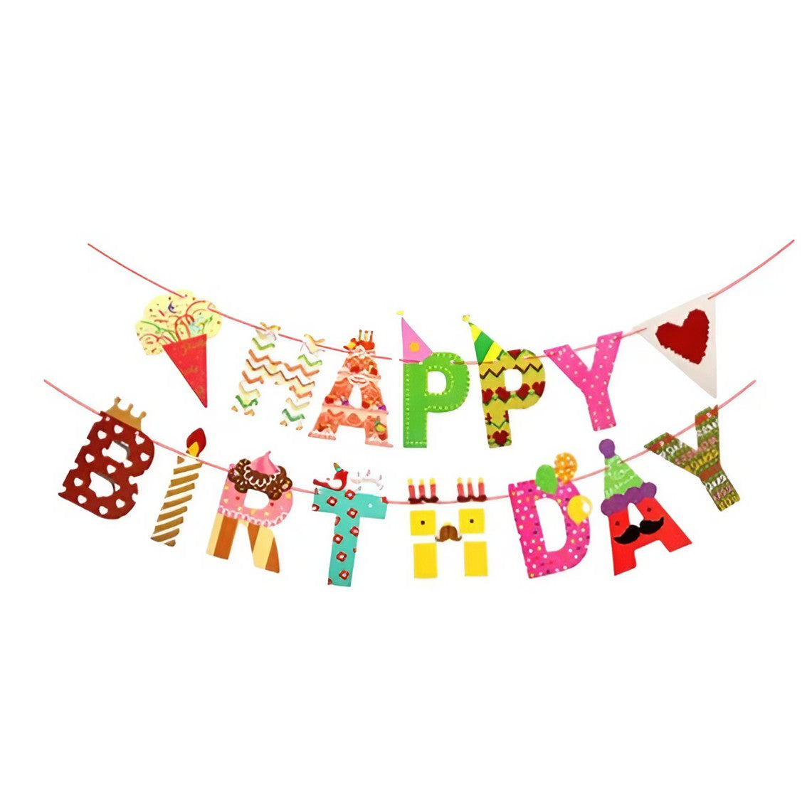 Banner Happy Birthday, Decoratiune Petrecere Tematica Jungle Verde, Material Rezistent, Include Rola de Ata, 100x200 cm, Multicolor