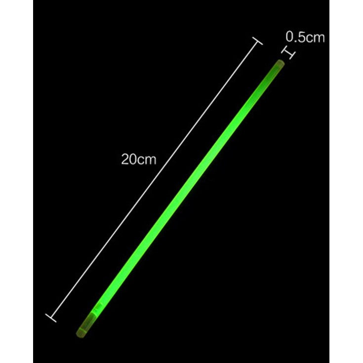 Set 100 Brățări Luminoase Fosforescente, Glow Sticks pentru Petreceri și Festivaluri, Conectori Incluși, Multicolor, 20 cm x 5 mm, 100 Bucăți