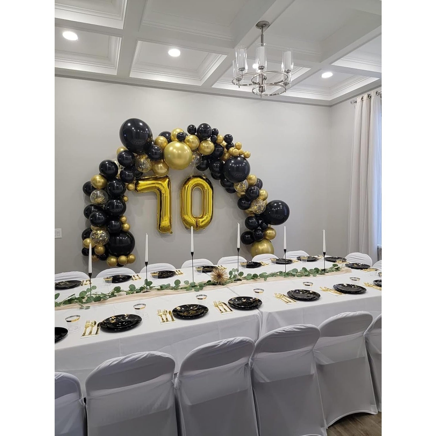 Balon Figurina Cifra 0, Balon Aniversar din Folie Metalizata, Umflare Aer sau Heliu, Inclus Pai Umflare, 80 cm, Auriu