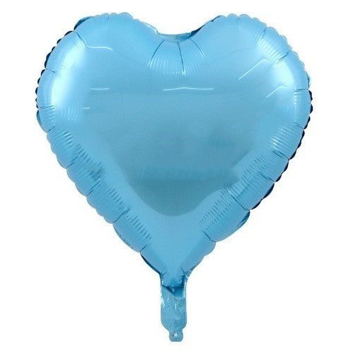 Set 3 Baloane din Folie Metalizata, Model It's a Boy, Tema Gender Reveal si Botez, Figurine Picior, Inima si Stea, Umflare Aer sau Heliu, Albastru, 46x79 cm / 45 cm