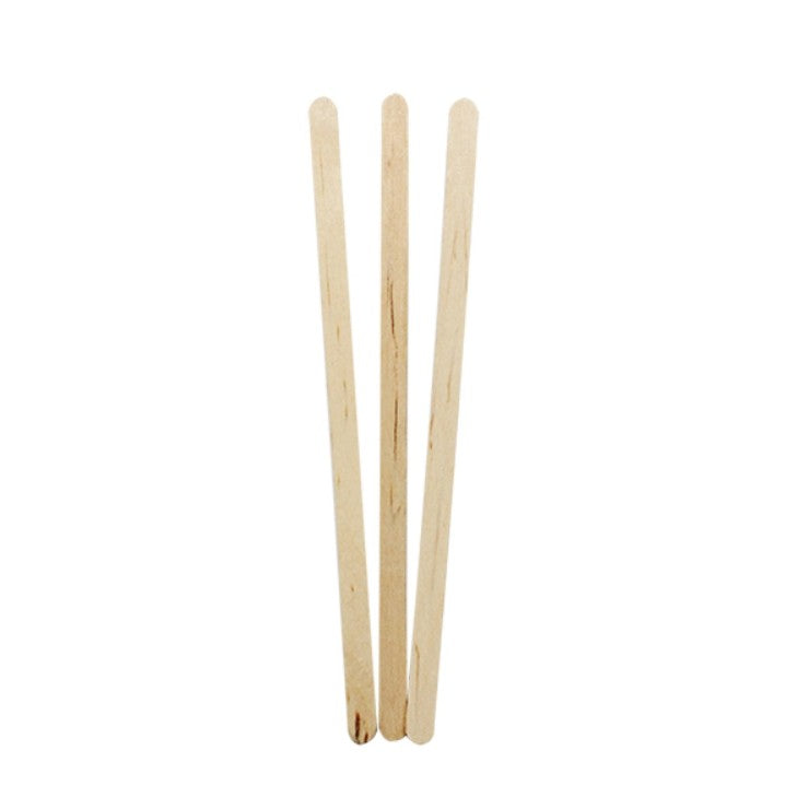 Palete pentru Cafea din Lemn, Bete de Amestecat Biodegradabile, Ambalate Individual, Design Igienic de Unica Folosinta, 140x5x1.3 mm, Culoare Natur, Set 1000 Bucati