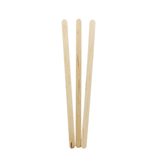 Palete pentru Cafea din Lemn, Bete de Amestecat Biodegradabile, Ambalate Individual, Design Igienic de Unica Folosinta, 140x5x1.3 mm, Culoare Natur, Set 1000 Bucati