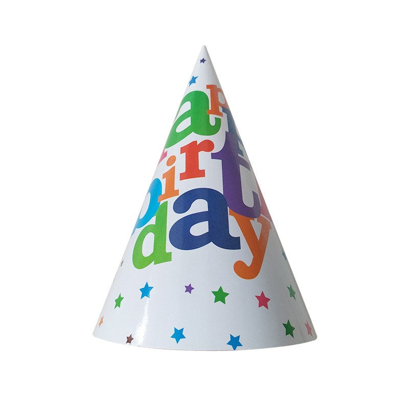 Set 6 Coifuri Happy Birthday pentru Petrecere Aniversara, Accesorii Tematice cu Elastic Ajustabil, Carton, Modele Diverse Multicolore
