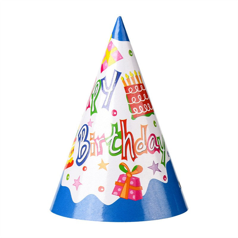 Set 6 Coifuri Happy Birthday pentru Petrecere Aniversara, Accesorii Tematice cu Elastic Ajustabil, Carton, Modele Diverse Multicolore