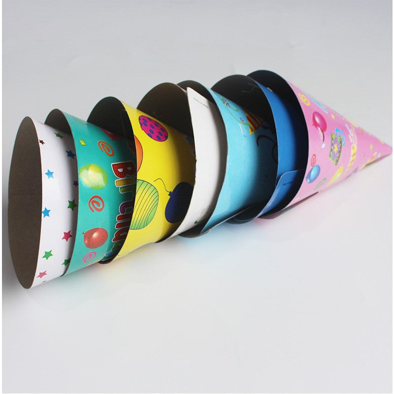 Set 6 Coifuri Happy Birthday pentru Petrecere Aniversara, Accesorii Tematice cu Elastic Ajustabil, Carton, Modele Diverse Multicolore