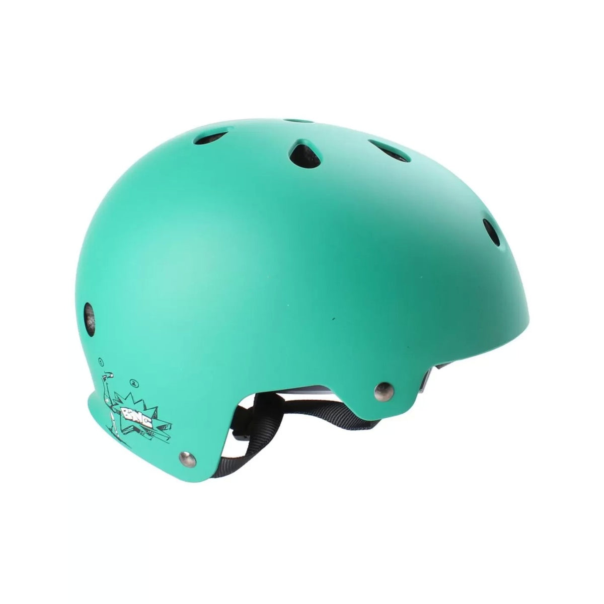 Cască de Protecție pentru Copii, Mărime M, 52-57 cm, Interior Spumă EPS și Exterior ABS Rezistent, Unisex, Verde