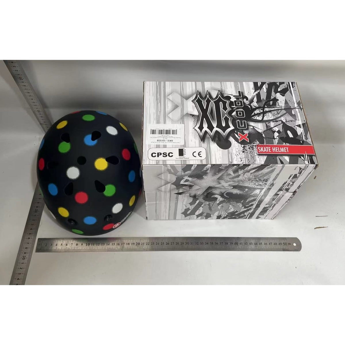 Cască de Protecție pentru Copii, Interior EPS Anticoliziune și Exterior ABS Rezistent, Reglaj Rotativ, Mărime M, 52-57 cm, Negru