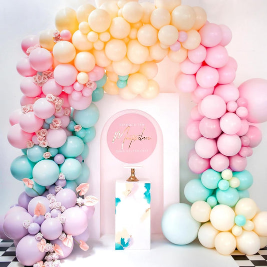 Set 10 Baloane Party din Latex, Accesorii Decoratiuni Petrecere, Biodegradabile, Compatibile Aer sau Heliu, 13 cm, Roz, 1 g