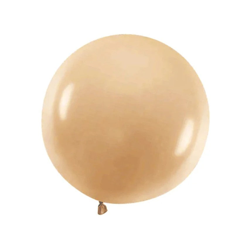 Set 2 Baloane Latex Party Jumbo, Baloane Gigant pentru Aer sau Heliu, Biodegradabile, 90 cm, Auriu si Argintiu, 35 g