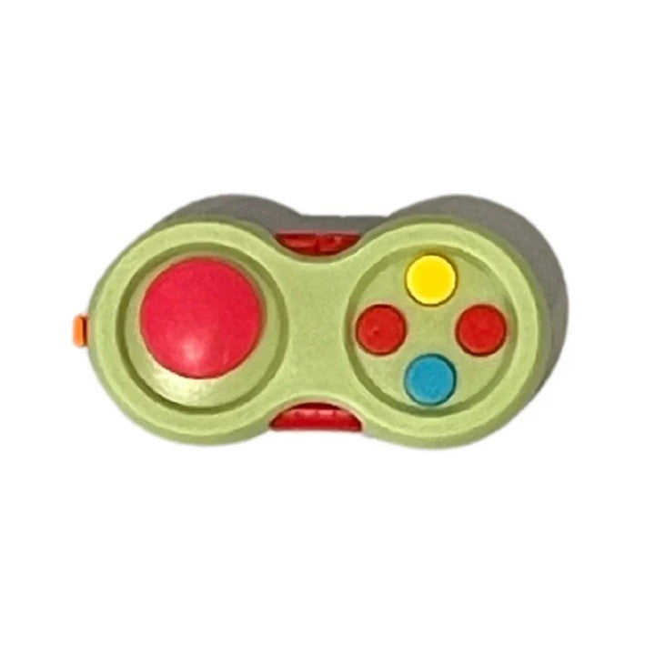Jucarie Interactiva Antistres Fidget Pad, Functii Multiple, Plastic Ecologic, 5.5 x 3.5 x 11 cm, Verde, +3 Ani