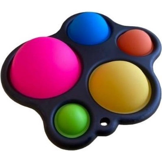 Jucarie Antistres Simple Dimple, Senzoriala Pentru Concentrare, Silicon Și Plastic ABS, Negru