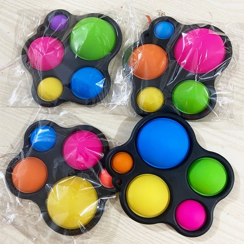 Jucarie Antistres Simple Dimple, Senzoriala Pentru Concentrare, Silicon Și Plastic ABS, Negru