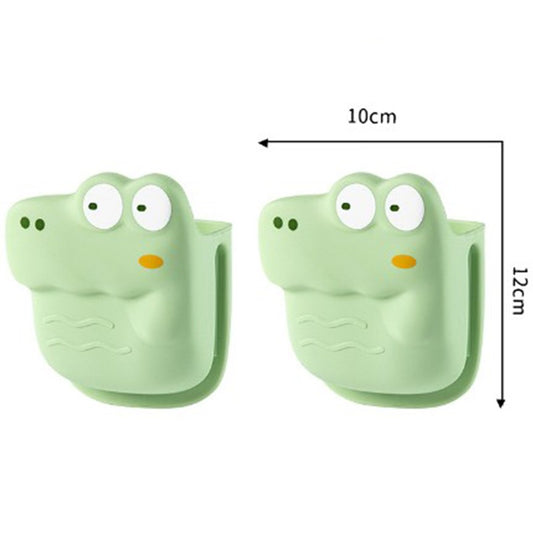 Manusa din Silicon pentru Cuptor si Bucatarie, Protectie Termica Anti-Alunecare pentru Capace si Oale, Design Animat Rezistent la Caldura, 10x12 cm, Verde