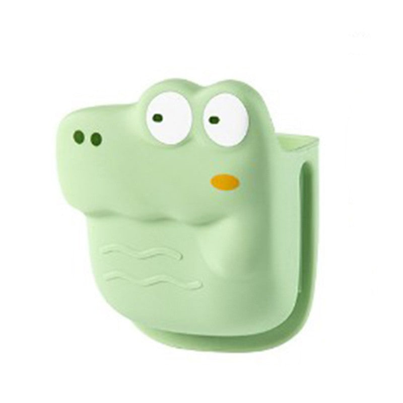 Manusa din Silicon pentru Cuptor si Bucatarie, Protectie Termica Anti-Alunecare pentru Capace si Oale, Design Animat Rezistent la Caldura, 10x12 cm, Verde