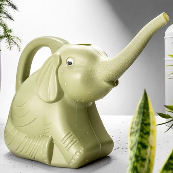 Stropitoare pentru Copii, Model Elefant cu Maner Ergonomic, Plastic Rezistent pentru Gradinarit si Joaca, 1500 mL, 19.5x17x11.8 cm, Verde