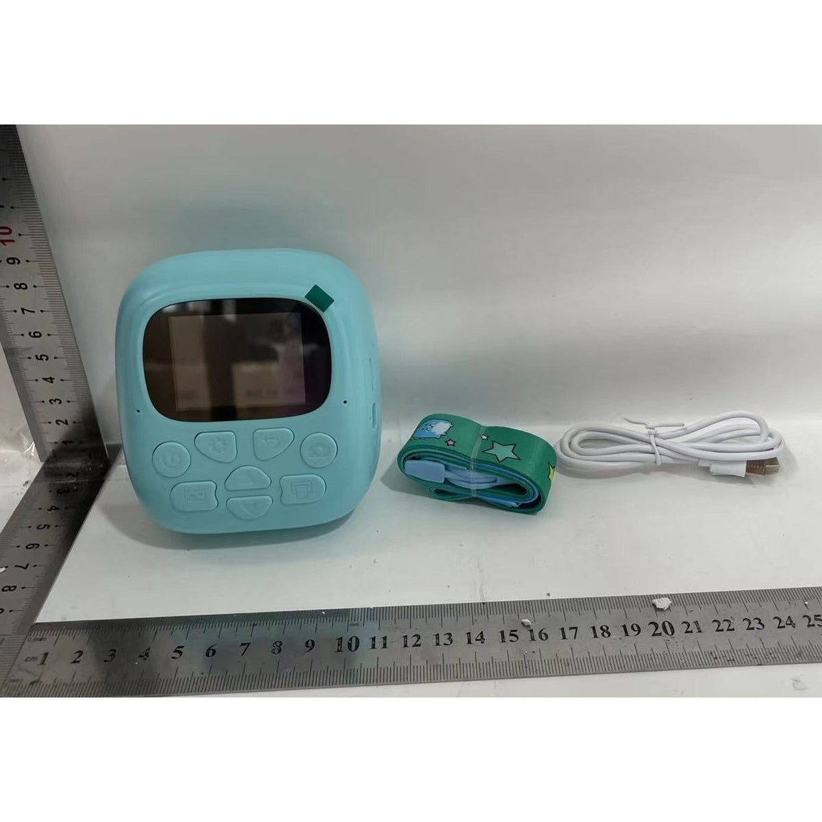 Camera Foto Instantanee Pentru Copii, Functie Printare Termica si Selfie, Camere Duale 24MP, Video 1080P, Conexiune Bluetooth, Ecran 2.0 Inch, Model Dino, Albastru