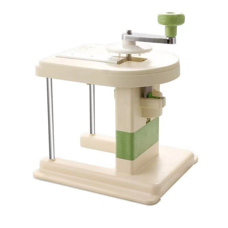 Masina Manuala pentru Maruntit Varza si Legume, Mecanism cu Maner Rotativ, 3 Lame din Inox, Corp din Plastic ABS, 20 x 20 x 15 cm, Alb