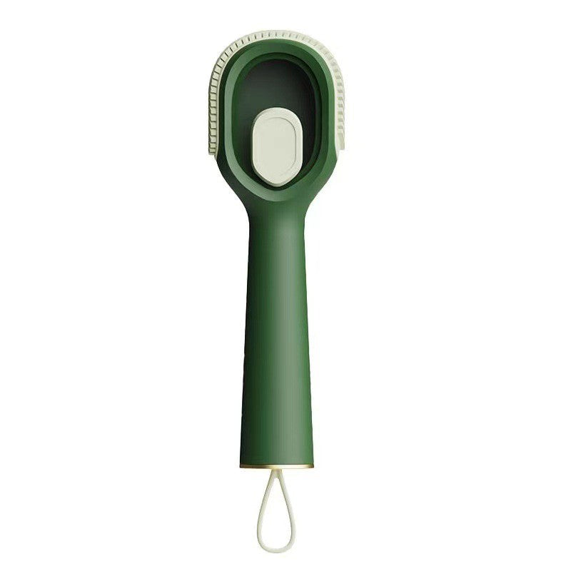 Perie Multifunctionala pentru Curatare Incaltaminte si Haine, Dispenser pentru Detergent Lichid, Peri Moi din Nylon, 22x6x4 cm, Verde