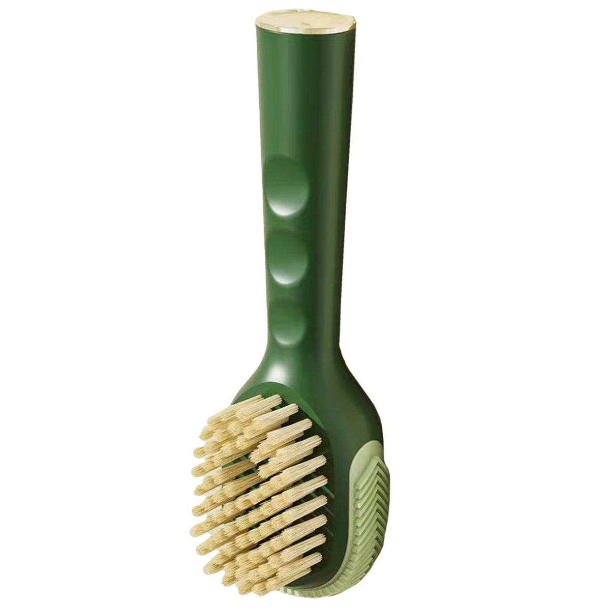 Perie Multifunctionala pentru Curatare Incaltaminte si Haine, Dispenser pentru Detergent Lichid, Peri Moi din Nylon, 22x6x4 cm, Verde