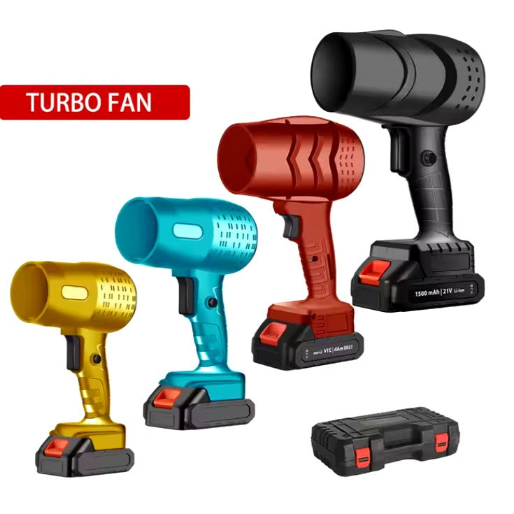 Suflanta de Aer Multifunctionala Portabila, Motor 25000 RPM pentru Auto si Gradina, Acumulator Li-Ion 21V, 2 Baterii 1500 mAh si Incarcator Inclus, Albastru