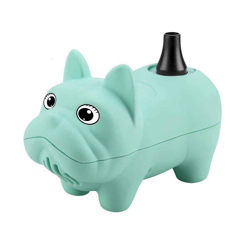 Pompa Electrica de Umflat Baloane, Model Catelus, Putere 300W, O Iesire Aer, Alimentare 220V, Accesorii Petreceri, ABS, Verde