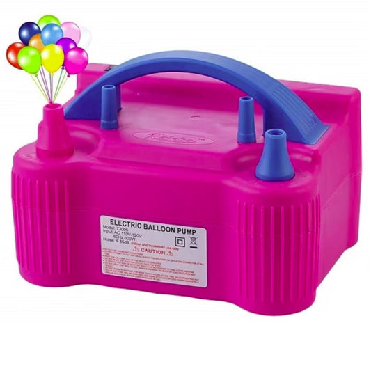 Pompa Electrica pentru Umflat Baloane, Doua Duze de Umflare, Putere 600W, Portabila, 220V, Mov