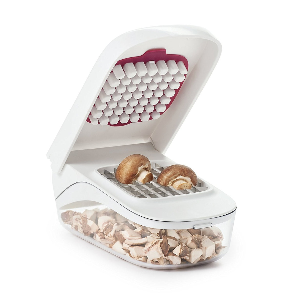 Feliator pentru Legume si Fructe, Presa Manuala pentru Cartofi Pai, Design Ergonomic cu Lame din Otel Inoxidabil, Material ABS, 20x12.5x10 cm, Alb