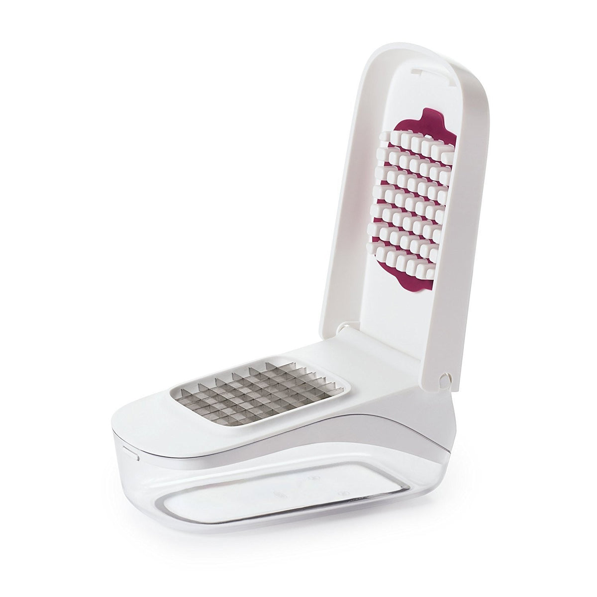 Feliator pentru Legume si Fructe, Presa Manuala pentru Cartofi Pai, Design Ergonomic cu Lame din Otel Inoxidabil, Material ABS, 20x12.5x10 cm, Alb